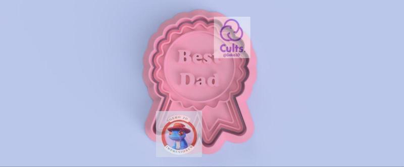 Father's day cookie cutter