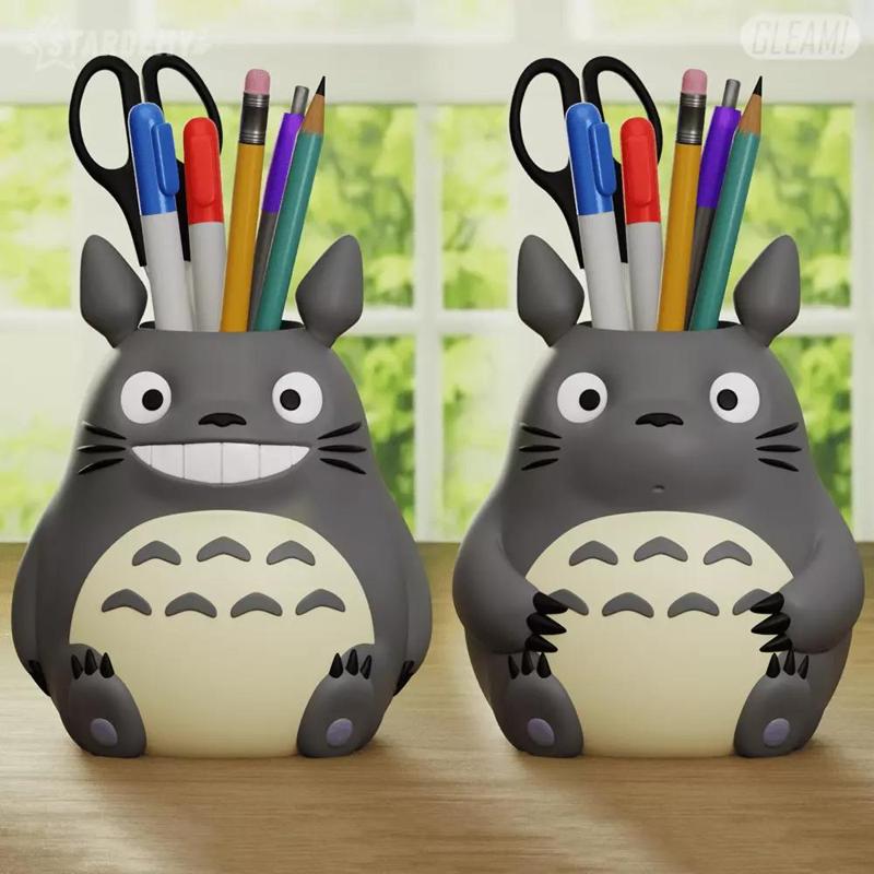 Totoro Chibi Planter Pen Holder Ghibli Fanart No Supports