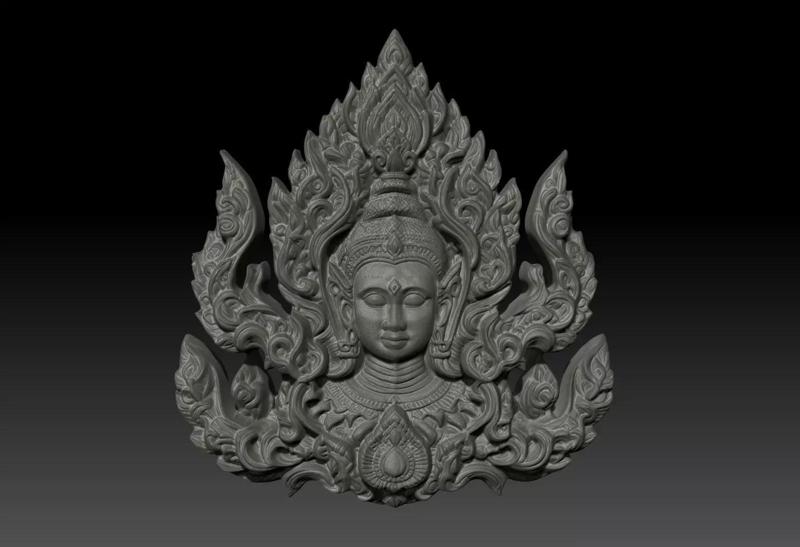 Thai Ornament Decor Bas Relied 10 - 231006