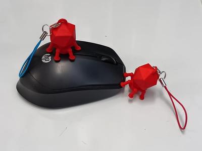 T7 phage Keychain