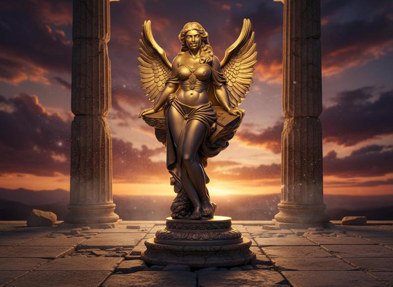 Celestial Guardian – Free Mythical Angel Sculpture (3D Printable)