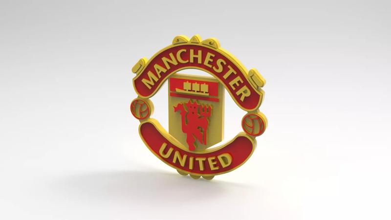 MANCHESTER UNITED  FC LOGO 3D MODEL