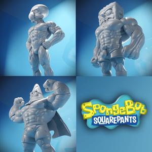 LEGENDARY TRIO 3D - SPONGEBOB, PATRICIO AND SQUIDWARD AT FULL POWER!