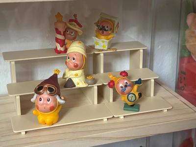 Ultra Material-Saving! Miniature Cute Figure Display Stand for Toys, Dolls, Small Ornaments, Collectibles - Multi-Layer, Three-Layer, Two-Layer Shelf