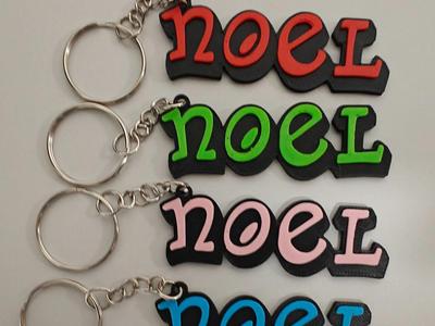 NOEL Name Keychain
