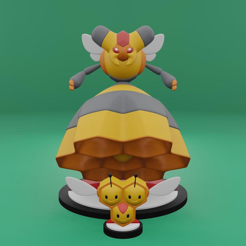 Pokemon No. 415, 416 Combee, Vespiquen
