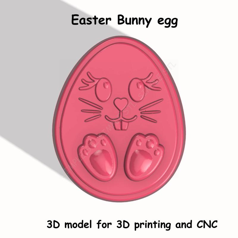 Easter Bunny egg Stl File