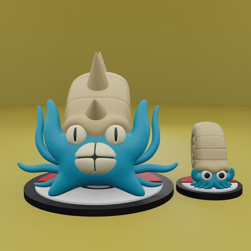 Pokemon No. 138, 139 Omanyte, Omastar