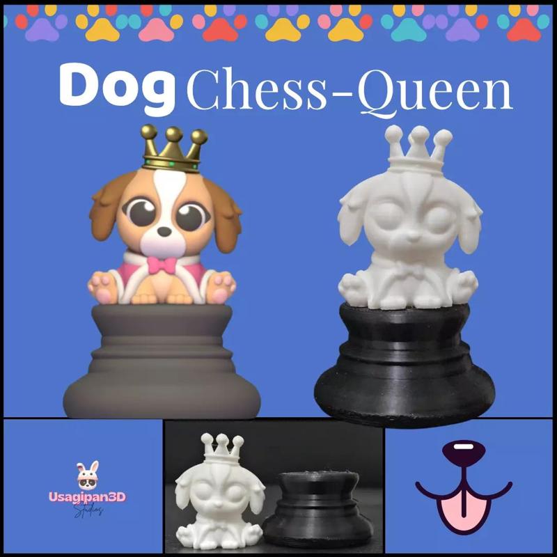 Cute Dog Chess - Queen
