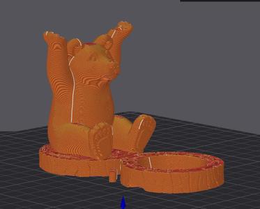 Bear Bowl / emptying tray