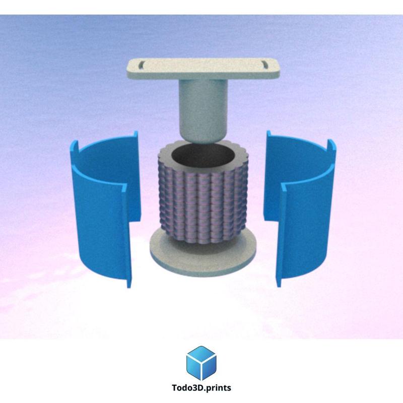 Decorative flower pot and silicone mold 11 - silicone mold