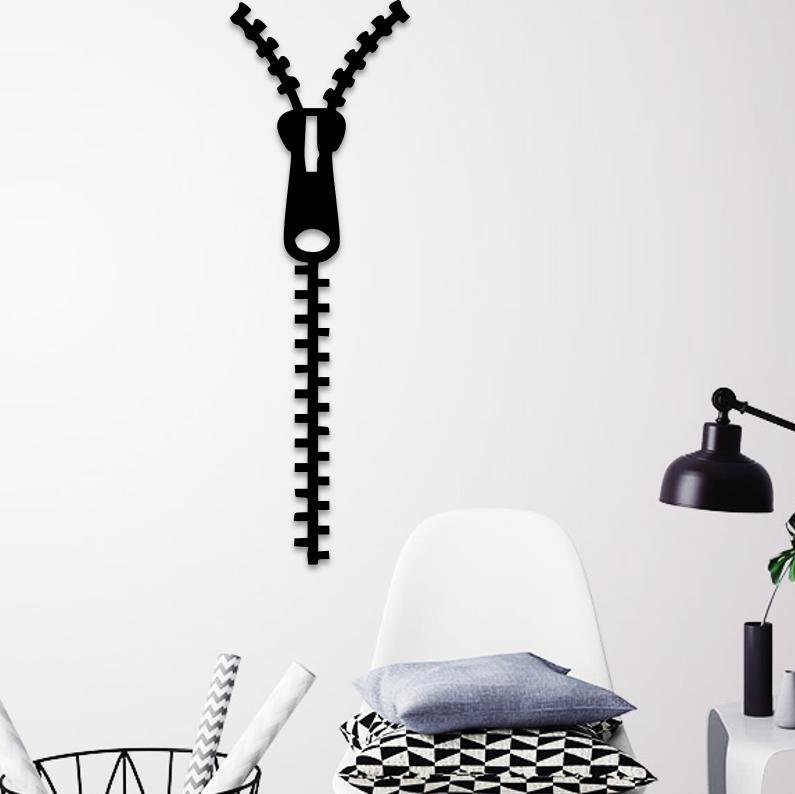 Zipped wall for wall decoration