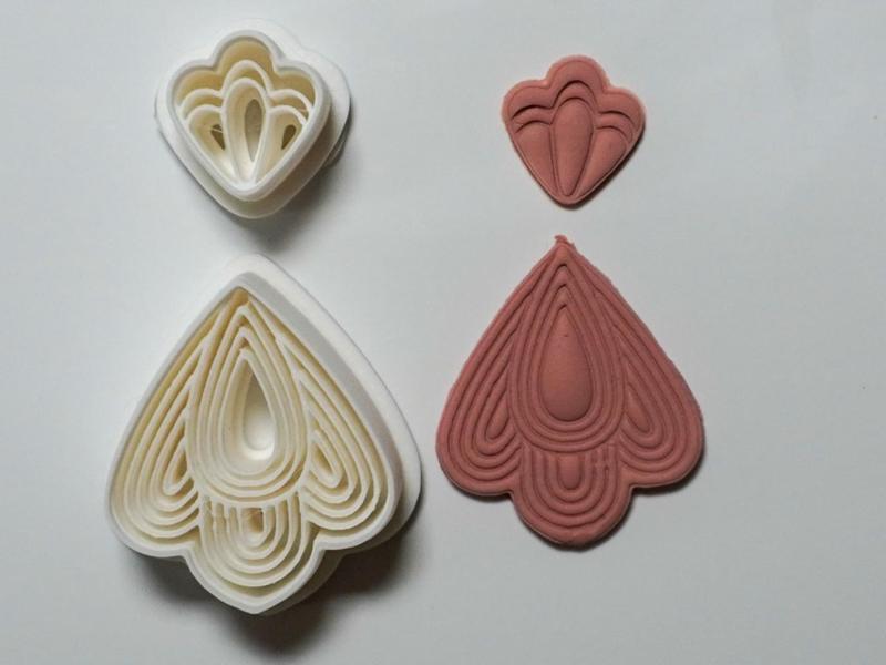 Ornamental Polymer Clay Cutter Earrings Necklace