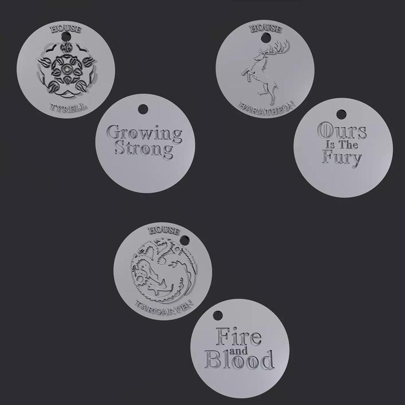 Keychains fanart Game of Thrones