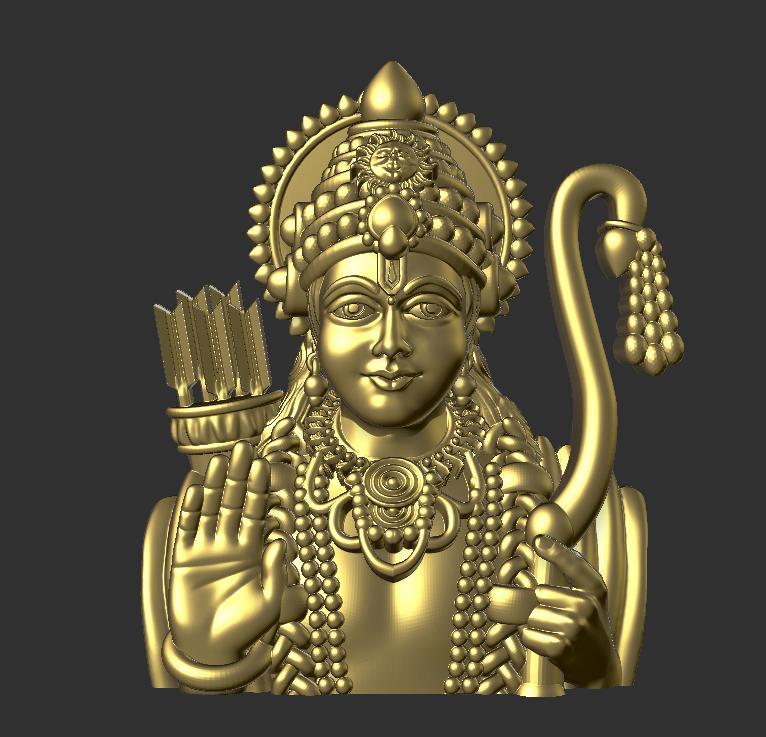LORD RAMA HOME DECOR WALL HANGING MODEL HD FILE