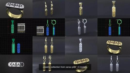 Jewelry collection from xanax pills