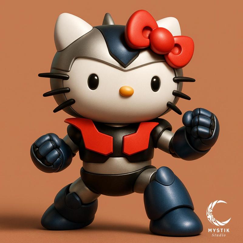 Hello Kitty x Mazinger Z - Crossover kawaii-mecha collectible