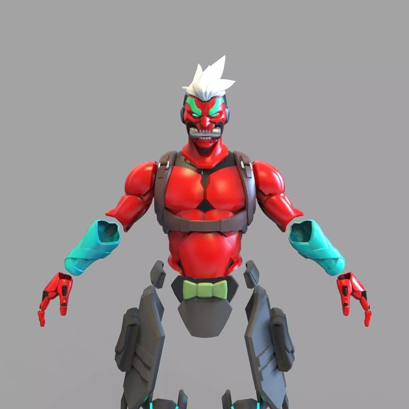 Genji Cyber Demon Overwatch 2 Wearable Armor with 4 Masks