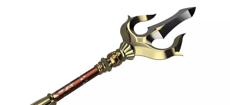 Gerudo Spear STL Files Legend of Zelda Breath of the Wild