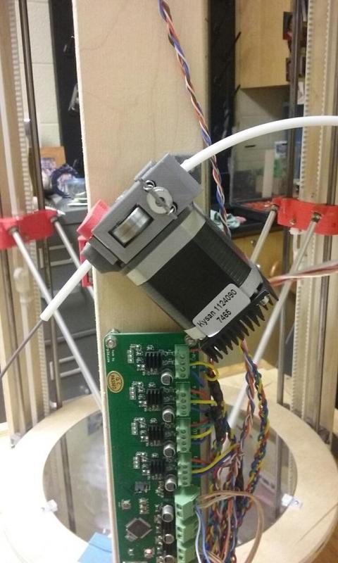 MOST Delta printer extruder quick release