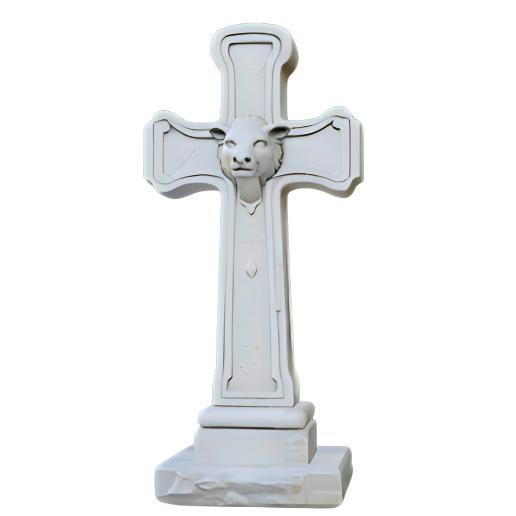 Cross with Lion Head