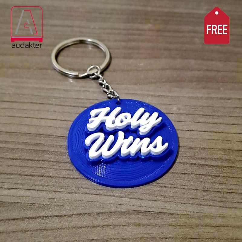 FREE Design - Holy Wins Keychain - No to Halloween