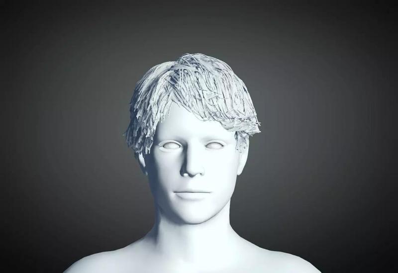 3D Hair style for Man 01