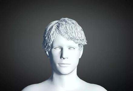 3D Hair style for Man 01