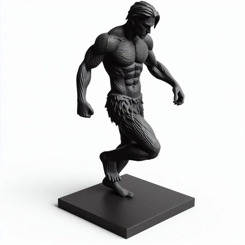 Modern Bodybuilder Showpiece 3D Print – Muscular Athlete Figurine, Fitness Statue, Decorative Gym Model