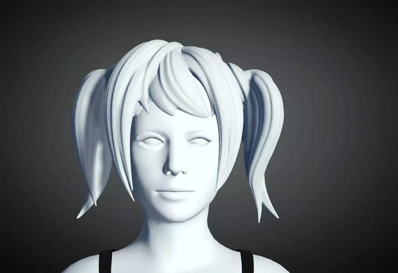 3D Hair style for Female 36 3D model