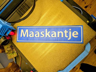 Maaskantje sign - wall decor