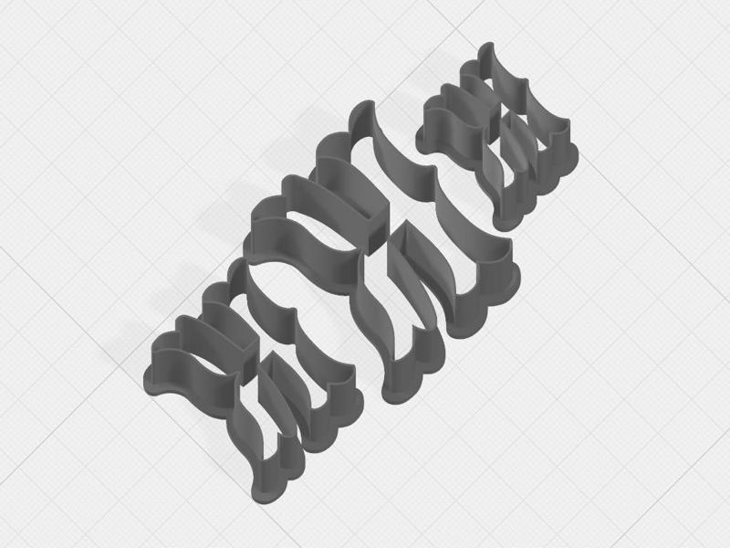 Letter K Collection Cookie Cutter