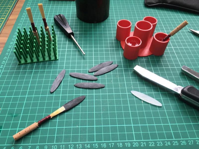 Oboe reed drying rack