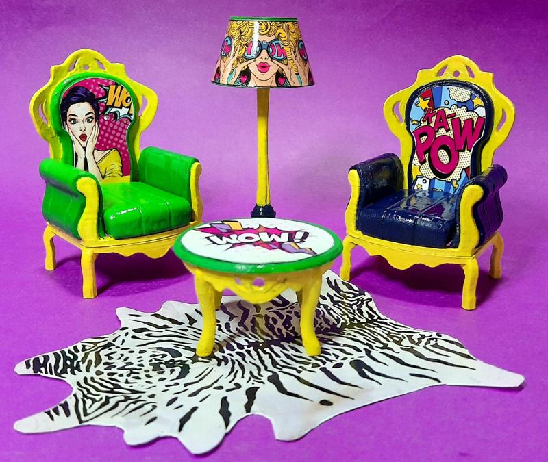 Custom Pop Art Baroque Furniture