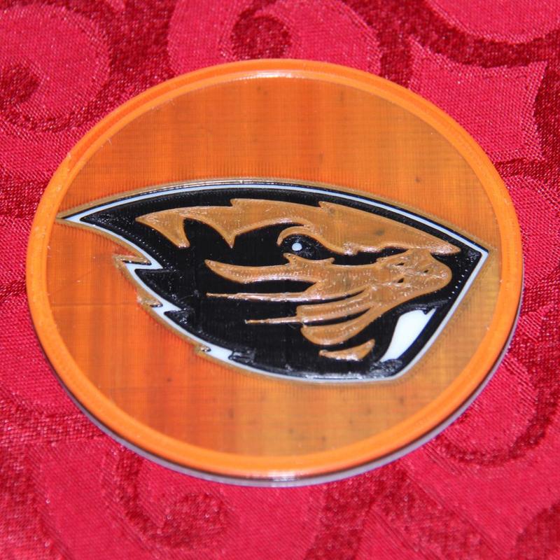 Oregon Beavers coaster