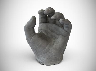 Hollies hands 3D scanned