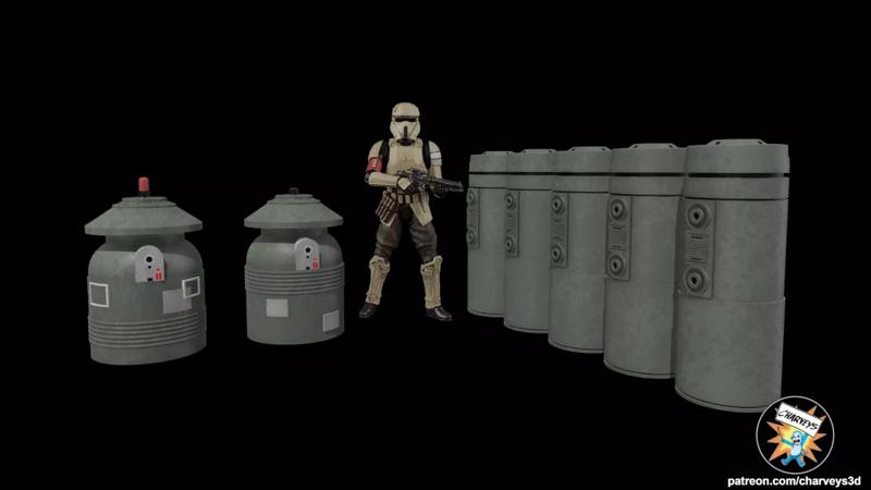 Star Wars Scarif Landing Pad Equipment for action figures