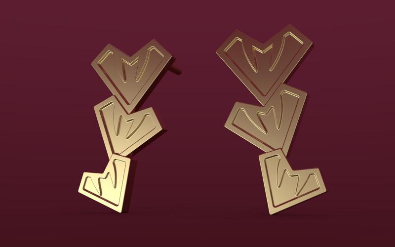 Draculaura's 13 Wishes Earrings