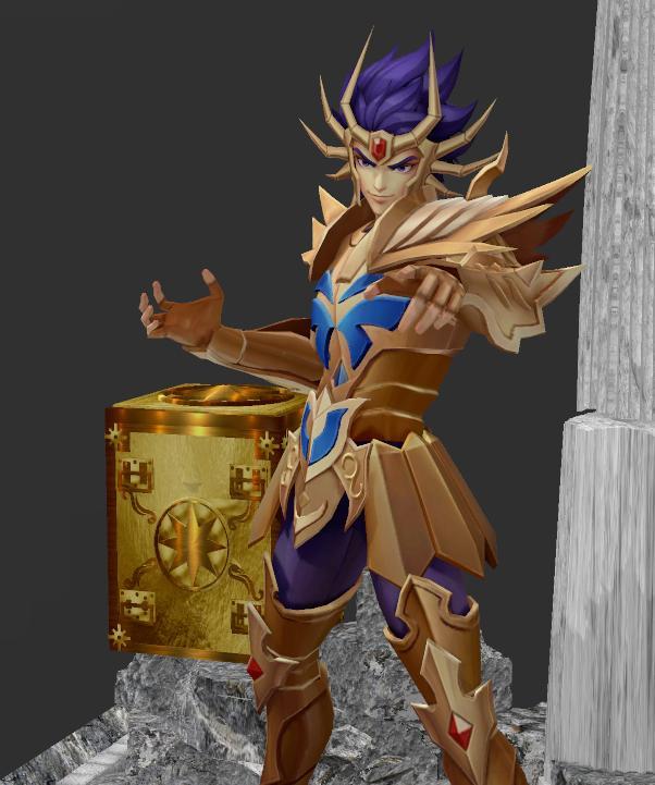 Saint Seiya - Death Mask golden knight of cancer