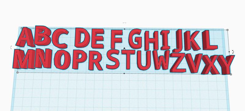 ALPHABET-single letters