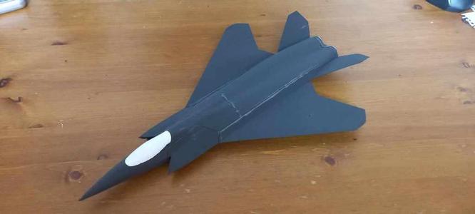 Chuck glider - fighter aircraft - SCAF - Vase mode - LW-PLA