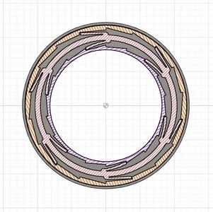 Clicky, fishbone fidget toy