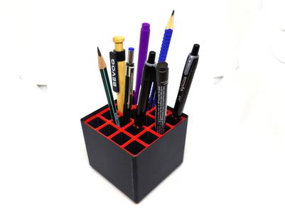 Pencil holder 16 compartments Gridfinity 2x2x10u