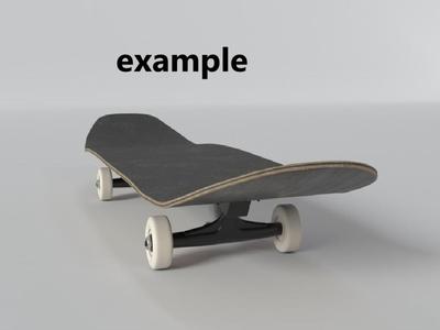 3d skateboard
