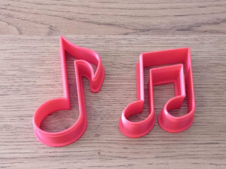 Crome Cookie Cutter Music Note biscuit mold 