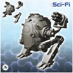 Dhinlos combat robot (27) - Future Sci-Fi SF Post apocalyptic Tabletop Scifi Wargaming Planetary exploration RPG