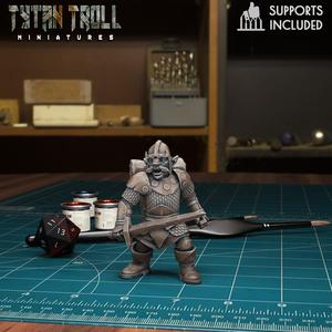 DnD Heroes Gnome Fighter Male [Pre-Supported]