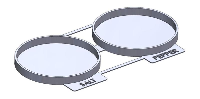 IKEA INTRESSANT Spice Mill Holder (Salt and Pepper)