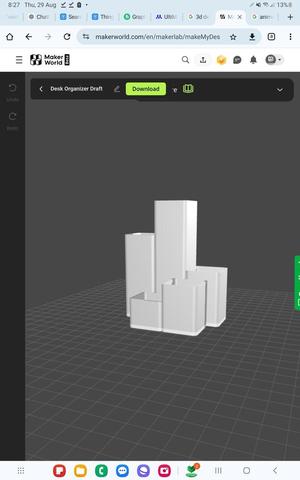Desk organiser