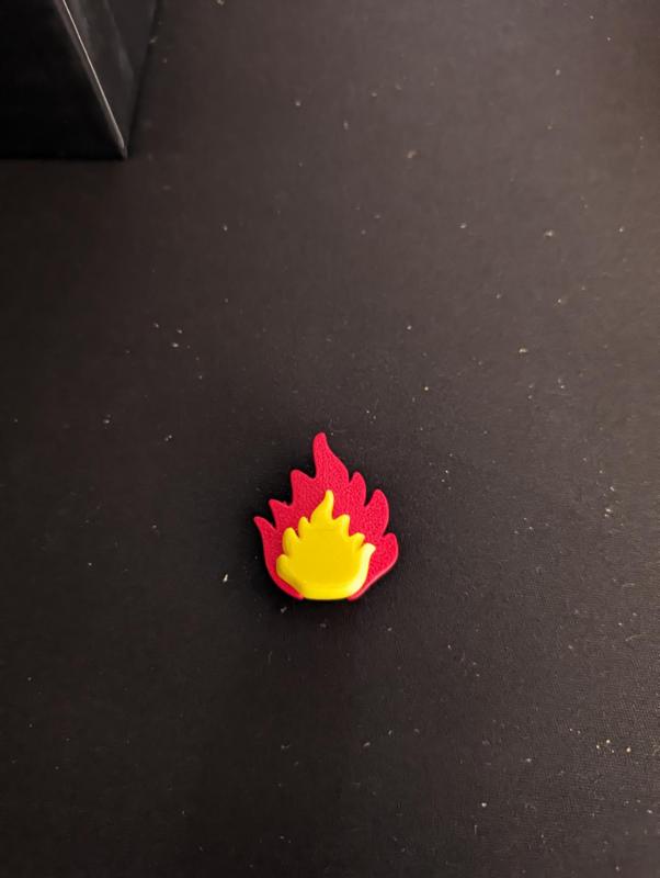 Thunder Road Vendetta - Flame icon over the card